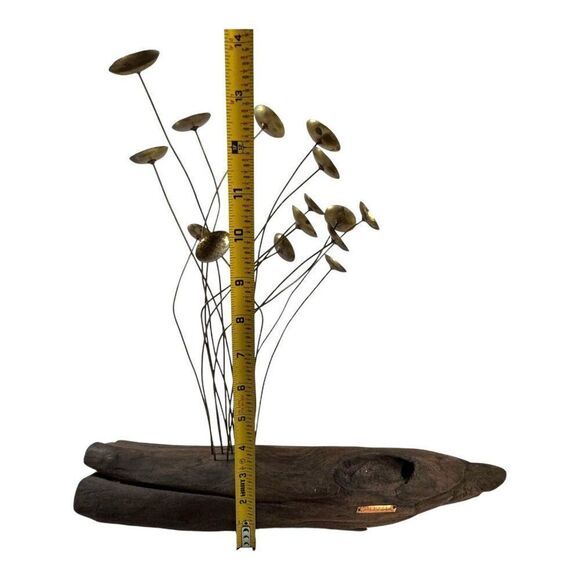 Mid-Century Modern Brutalist Driftwood & Metal Sculpture - Picture 5 of 11